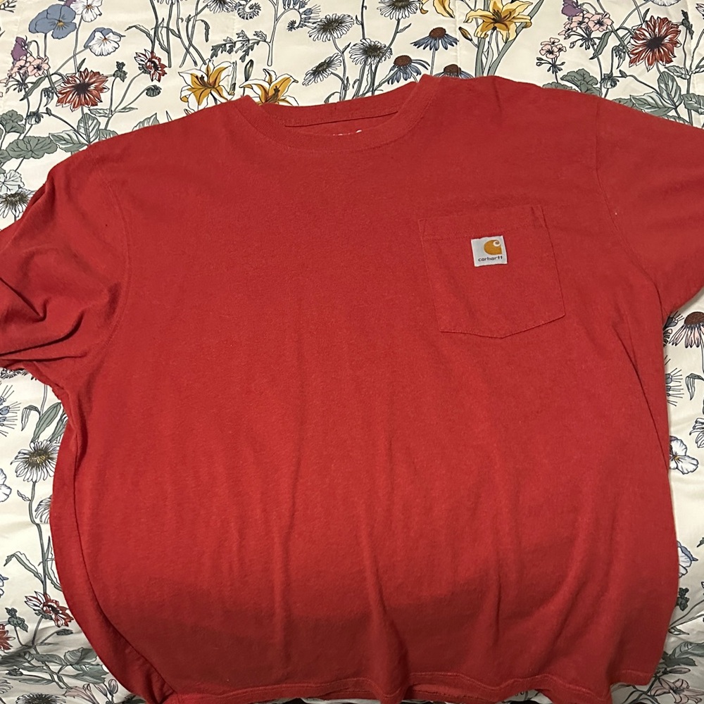 Carhartt Brick Red Pocket Tee